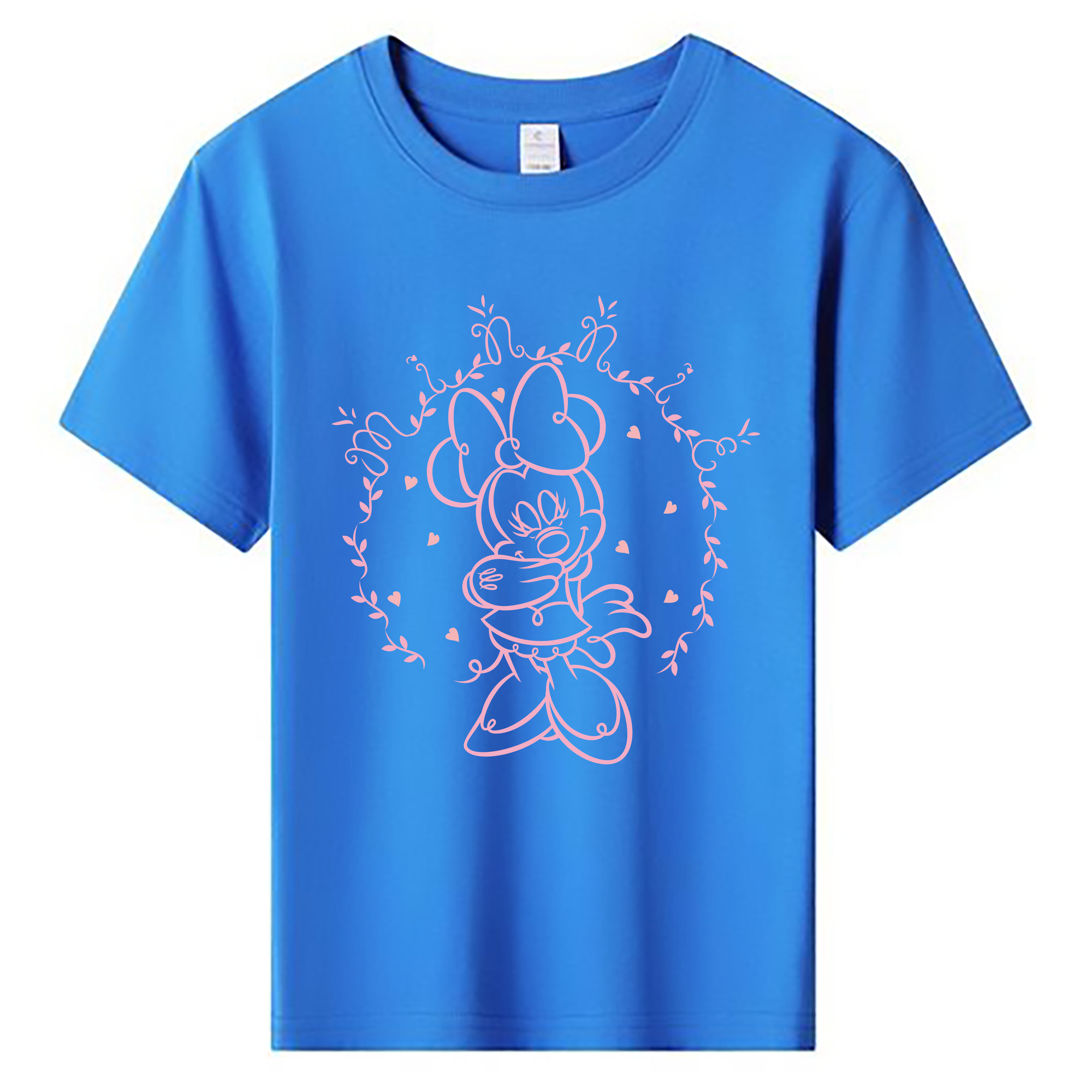 ミッキーマウス Mickey Mouse 綿100％キッズTシャツ（フロントプリント）